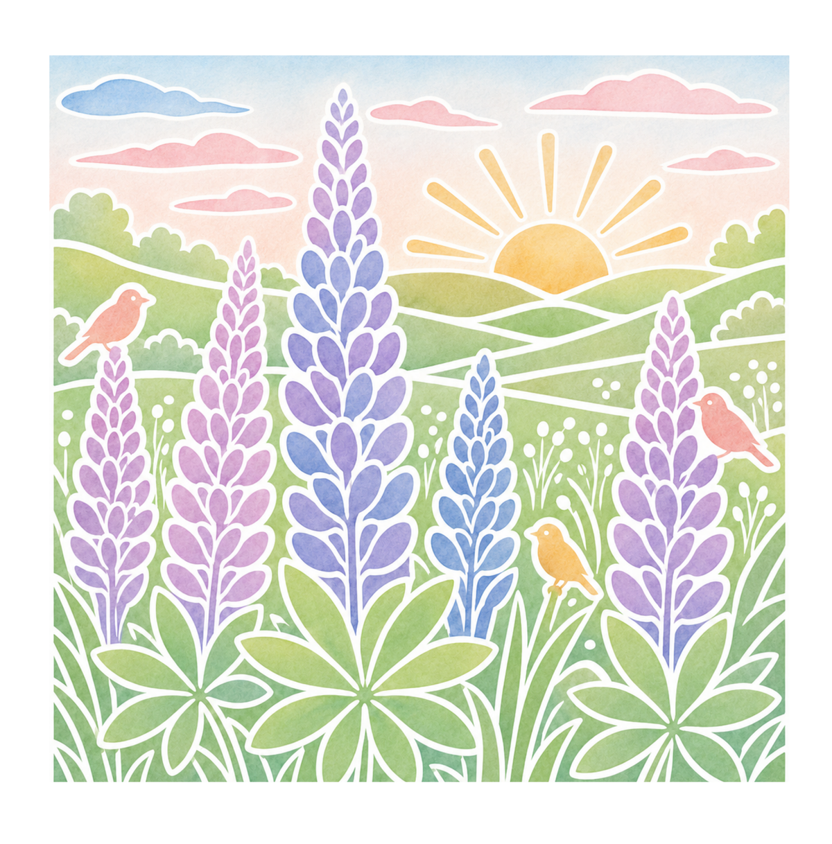 Ink Tracing Coloring Book: Florals & Botanicals